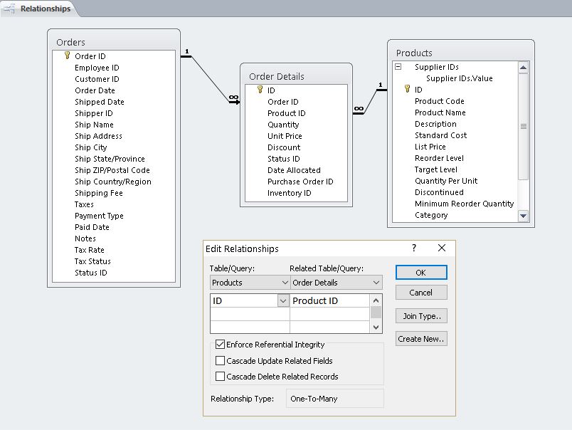 Access Referential Integrity